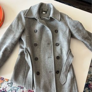 JCREW WOOL PEACOAT WITH BELT